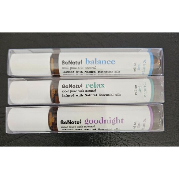 Pack of 2 BeNatu Premium Grade Take Life Easy Essential Oils Roll On Men/Women - Picture 2 of 7